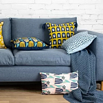 Чехол на подушку с двусторонним принтом и кисточками Ophelia Grove варинант исполнения - 6 | Loft Concept в Сочи