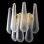 Бра с подвесками из рифленного стекла в форме капель Textured Glass варинант исполнения - 2 | Loft Concept в Сочи