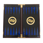Нарды настольные из натурального камня лазурит и долерит Backgammon from Stone варинант исполнения - 2 | Loft Concept в Сочи