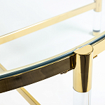 Кофейный столик со столешницей из стекла Crossy варинант исполнения - 3 | Loft Concept в Сочи