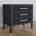 Тумба Primo  с тремя ящиками шпон Черный дуб варинант исполнения - 3 | Loft Concept в Сочи