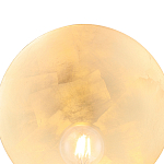 Бра с золотым круглым отражателем и открытой лампой Sun Glow Disc варинант исполнения - 5 | Loft Concept в Сочи
