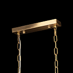 Люстра прямоугольная на цепях с прозрачными трубками и волнистым краем Nembus варинант исполнения - 12 | Loft Concept в Сочи