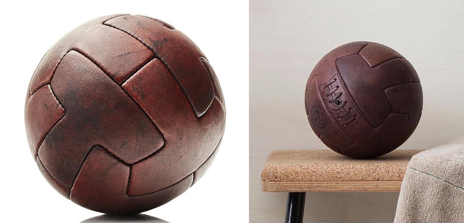 Футбольный Мяч из коричневой Кожи RETRO HERITAGE BROWN LEATHER T SOCCER BALL Футбольный Мяч из коричневой Кожи RETRO HERITAGE BROWN LEATHER T SOCCER BALL - Loft-Concept в Сочи