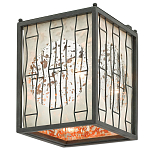 Бра с круглой зеркальной вставкой с эффектом ржавчины Stunning Radiance варинант исполнения - 3 | Loft Concept в Сочи