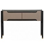 Консоль тёмно-коричневого цвета с 2-мя ящиками Gladstone варинант исполнения - 2 | Loft Concept в Сочи