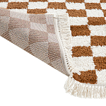 Ковер с шахматным принтом Chess Layout с эффектом шерсти варинант исполнения - 5 | Loft Concept в Сочи