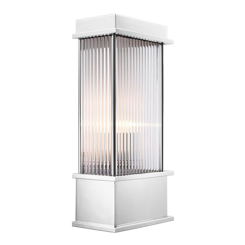 Бра Eichholtz Wall Lamp Jeremy Nickel Никель Прозрачный (Transparent) Бра Eichholtz Wall Lamp Jeremy Nickel Никель Прозрачный (Transparent) в Сочи | Loft Concept