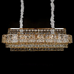 Люстра овальной формы хрустальная в неоклассическом стиле Majesty варинант исполнения - 1 | Loft Concept в Сочи
