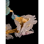 Люстра круглая на золотом каркасе с птичками и цветочным декором Miscellaneous herbs варинант исполнения - 9 | Loft Concept в Сочи