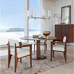 Кресло обеденное Alcove White Boucle из массива ореха варинант исполнения - 10 | Loft Concept в Сочи