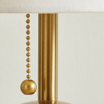 Настольная лампа на круглом основании из натурального камня Bartolomeo варинант исполнения - 3 | Loft Concept в Сочи