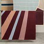 Плед из хлопка с геометрическим рисунком Elan Stripe Addison варинант исполнения - 7 | Loft Concept в Сочи