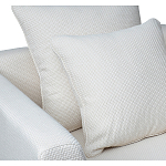 Дизайнерское кресло мягкое с обивкой из рогожки кремового цвета Decoration of Everything варинант исполнения - 2 | Loft Concept в Сочи