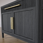 Буфет Primo с двумя ящиками и двумя фасадами Черный дуб варинант исполнения - 6 | Loft Concept в Сочи