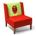 FUN Armchair "Chili Pepper" Red Дизайнерское кресло с цветным принтом варинант исполнения - 3 | Loft Concept в Сочи