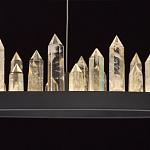 Люстра с двумя кольцами черного цвета с хрустальными элементами QUARTZ CRYSTAL варинант исполнения - 7 | Loft Concept в Сочи