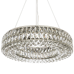 Круглая люстра с хрустальным декором Langlais Crystal Chrome Chandelier варинант исполнения - 1 | Loft Concept в Сочи