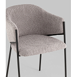 Стул Brace букле серый варинант исполнения - 2 | Loft Concept в Сочи