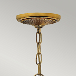 Люстра цвета латунь с 5-ю плафонами из рельефного стекла в форме ананаса Hinkley варинант исполнения - 6 | Loft Concept в Сочи