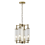 Люстра 4-мя прозрачными цилиндрическими плафонами Jeanette варинант исполнения - 2 | Loft Concept в Сочи