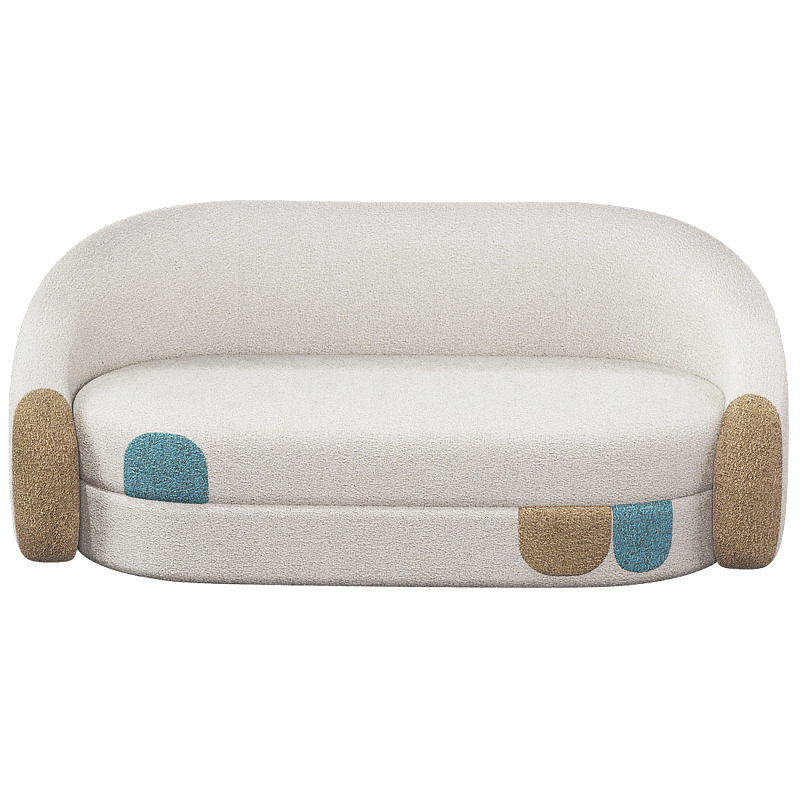 Дизайнерский Диван Undina Молочный Песочный Голубой в Сочи | Loft Concept 