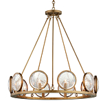 Люстра круглая с прозрачными рельефными плафонами Crystal Prism варинант исполнения - 1 | Loft Concept в Сочи