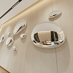 Абстрактная скульптура на стену в виде капли воды Water Outline варинант исполнения - 5 | Loft Concept в Сочи