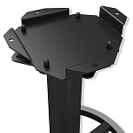 Барный стул вращающийся со спинкой и подлокотниками Douglas Rhombus Синий Велюр варинант исполнения - 5 | Loft Concept в Сочи