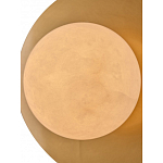 Бра круглое с плафоном из натурального камня на латунном основании Cryptocrystalline Stone варинант исполнения - 4 | Loft Concept в Сочи