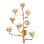 Бра золотое в виде растения Golden Flower Glade варинант исполнения - 2 | Loft Concept в Сочи