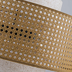 Подвесной светильник с декоративным поясом из плетеного бамбука Biuloggicu варинант исполнения - 9 | Loft Concept в Сочи