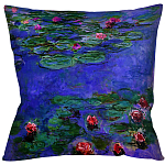 Подушка декоративная с цветочным принтом Impressionism in Art варинант исполнения - 2 | Loft Concept в Сочи