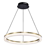 Люстра подвесная круглая светодиодная с золотым каркасом Ring Horizontal варинант исполнения - 1 | Loft Concept в Сочи