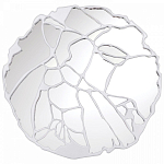 Зеркало кругле в декоративной раме белого цвета White Ratio варинант исполнения - 1 | Loft Concept в Сочи