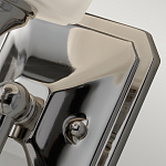 Бра для ванных комнат с белым матовым плафоном квадратной формы на основании цвета хром Feiss варинант исполнения - 3 | Loft Concept в Сочи