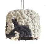 Светильник вязаный из шерсти Черно-белый варинант исполнения - 2 | Loft Concept в Сочи