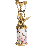 Фарфоровый подсвечник Лебедь с ангелом Asse варинант исполнения - 1 | Loft Concept в Сочи