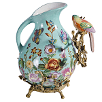 Кувшин с птичкой и  цветочным рисунком Blue Garden варинант исполнения - 2 | Loft Concept в Сочи
