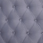 Кровать двуспальная серая с основанием из массива дерева с мягким изголовьем Velour Beds варинант исполнения - 4 | Loft Concept в Сочи