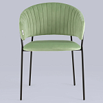 Стул в велюре фисташкового цвета Horizon варинант исполнения - 3 | Loft Concept в Сочи