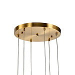 Подвесной светильник светодиодный с 6-ю белыми плафонами в виде цветов Flower Light Gold варинант исполнения - 2 | Loft Concept в Сочи