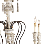 Люстра с состаренными резными элементами Graceful Profile варинант исполнения - 1 | Loft Concept в Сочи