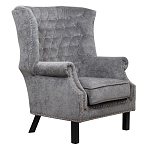 Кресло Charlie Armchair grey velour варинант исполнения - 1 | Loft Concept в Сочи