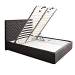 Кровать серая с подъемным механизмом Adelaide варинант исполнения - 2 | Loft Concept в Сочи