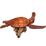 Статуэтка деревянная в виде морской черепахи Marine Reptiles варинант исполнения - 2 | Loft Concept в Сочи