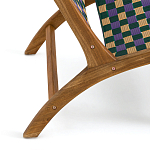 Кресло низкое из массива тика Barbados варинант исполнения - 5 | Loft Concept в Сочи