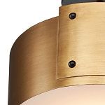 Потолочный светильник круглый светодиодный Semicircular Gold Panels старинная латунь варинант исполнения - 1 | Loft Concept в Сочи