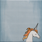 Плитка с узором Девочка единорог варинант исполнения - 5 | Loft Concept в Сочи