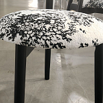 Стул обеденный деревянный с цветочной обивкой Foshan Chair варинант исполнения - 2 | Loft Concept в Сочи